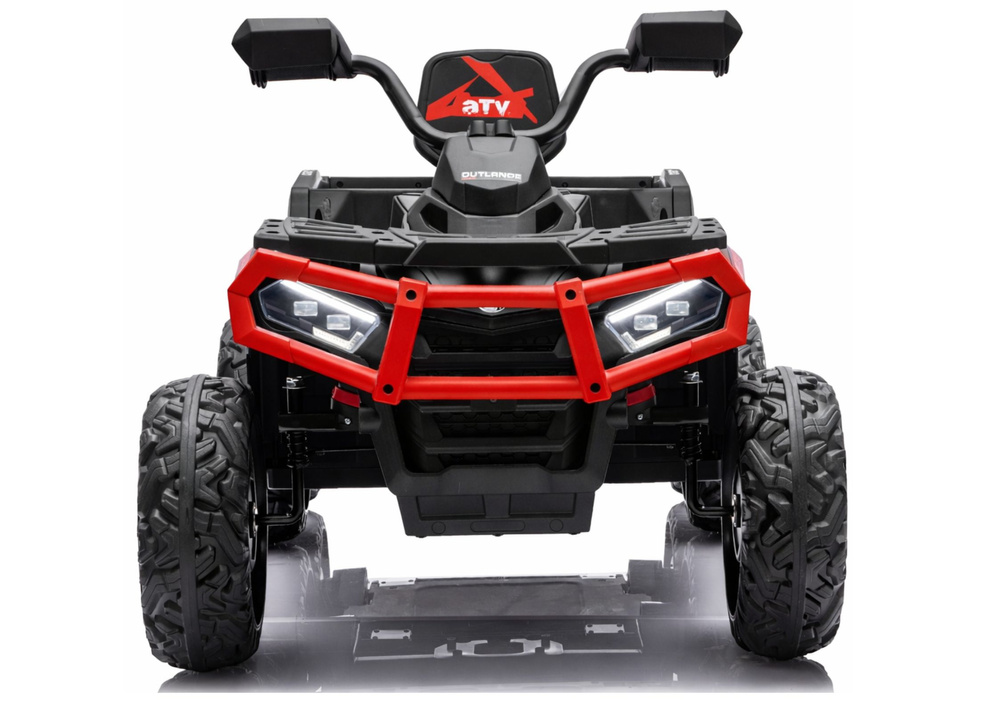 Vozilo na akumulator Quad ATV 6 kotača s prikolicom JC606 24V 4x4 crveni