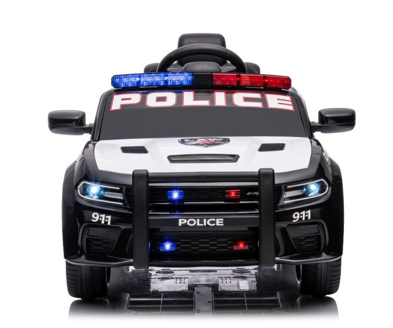 Automobil na akumulator Dodge Charger policijski, bijelo-crni