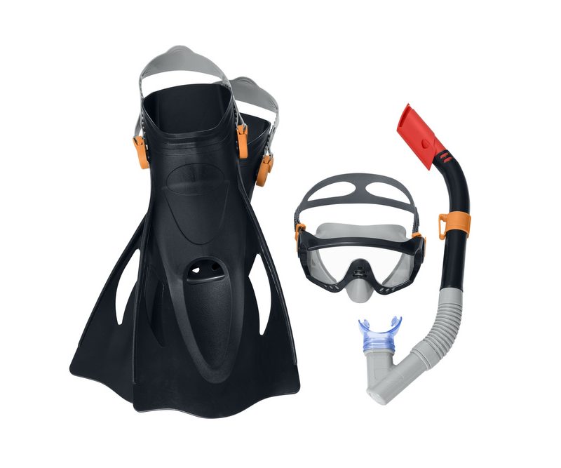 Set za ronjenje Maska, dihalica, peraje Crni Bestway 25020
