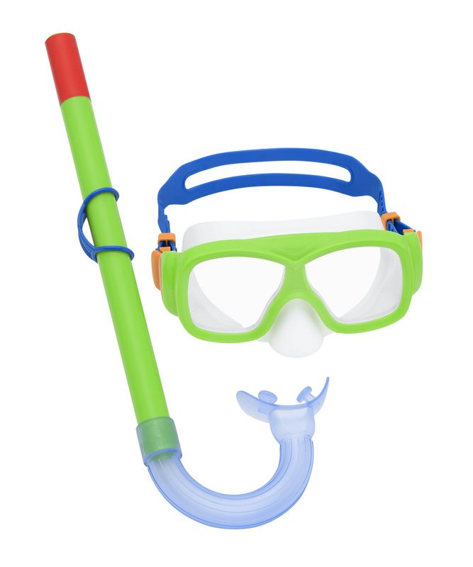 Set za ronjenje Maska, dihalica, peraje Zeleni Bestway 25019