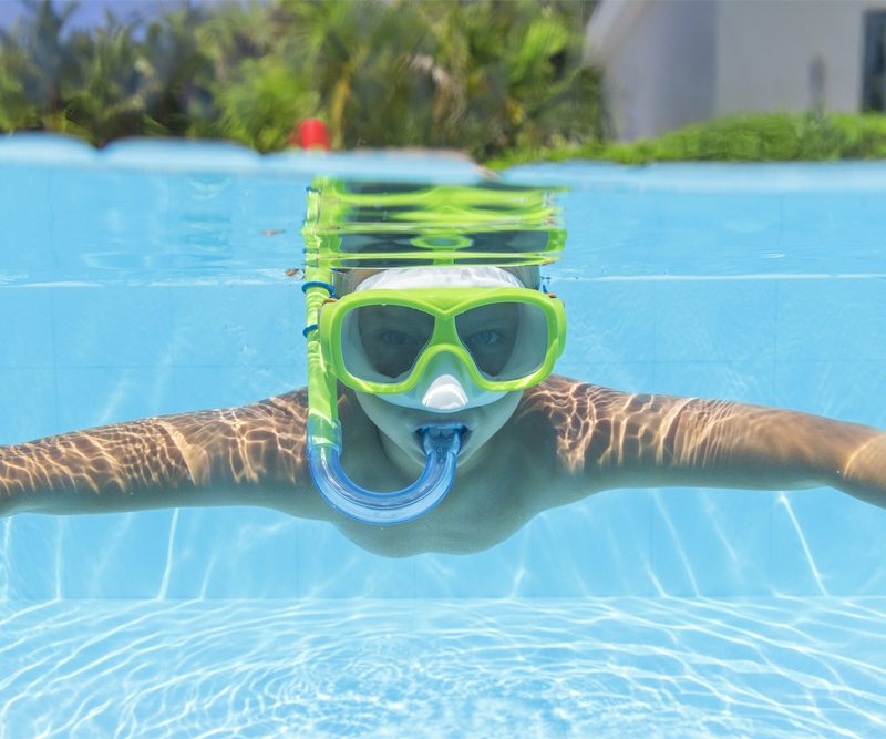 Set za ronjenje Maska, dihalica, peraje Zeleni Bestway 25019