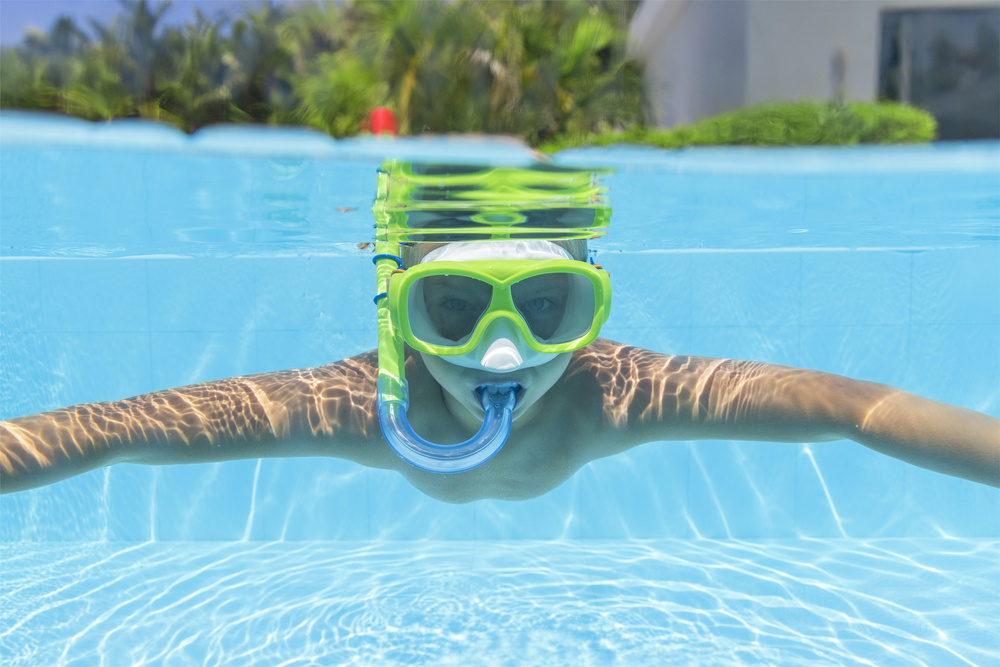 Set za ronjenje Maska, dihalica, peraje Zeleni Bestway 25019