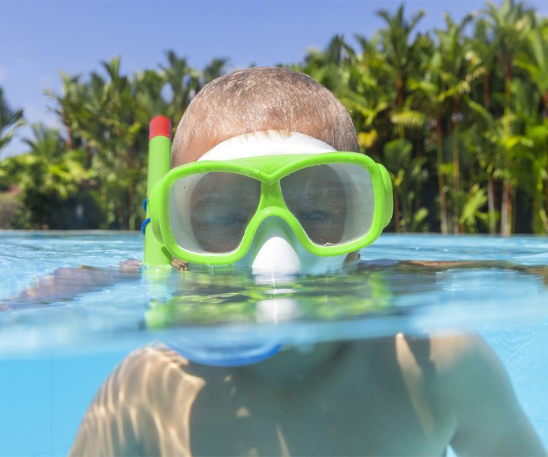 Set za ronjenje Maska, dihalica, peraje Zeleni Bestway 25019