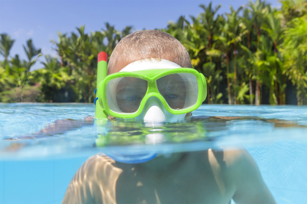 Set za ronjenje Maska, dihalica, peraje Zeleni Bestway 25019