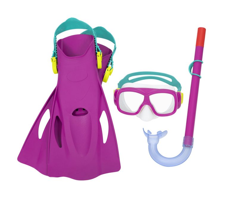 Set za ronjenje Maska, dihalica, peraje Roza Bestway 25019