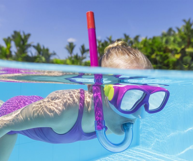 Set za ronjenje Maska, dihalica, peraje Roza Bestway 25019