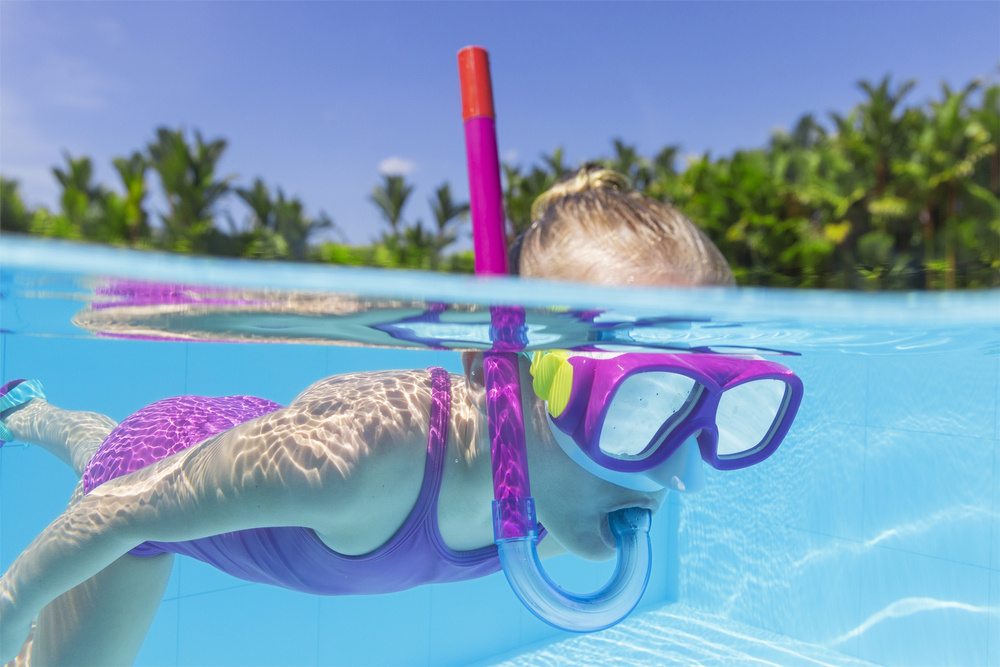 Set za ronjenje Maska, dihalica, peraje Roza Bestway 25019