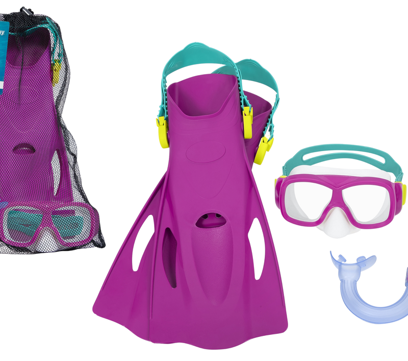 Set za ronjenje Maska, dihalica, peraje Roza Bestway 25019