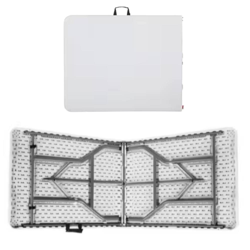 Sklopivi stol za ugostiteljstvo, banketni stol, bijeli 180 x 74 cm