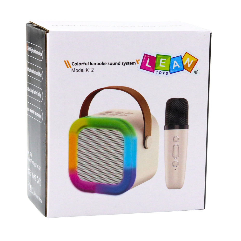 Bežični karaoke zvučnik s mikrofonom K12 RGB Bluetooth plavi