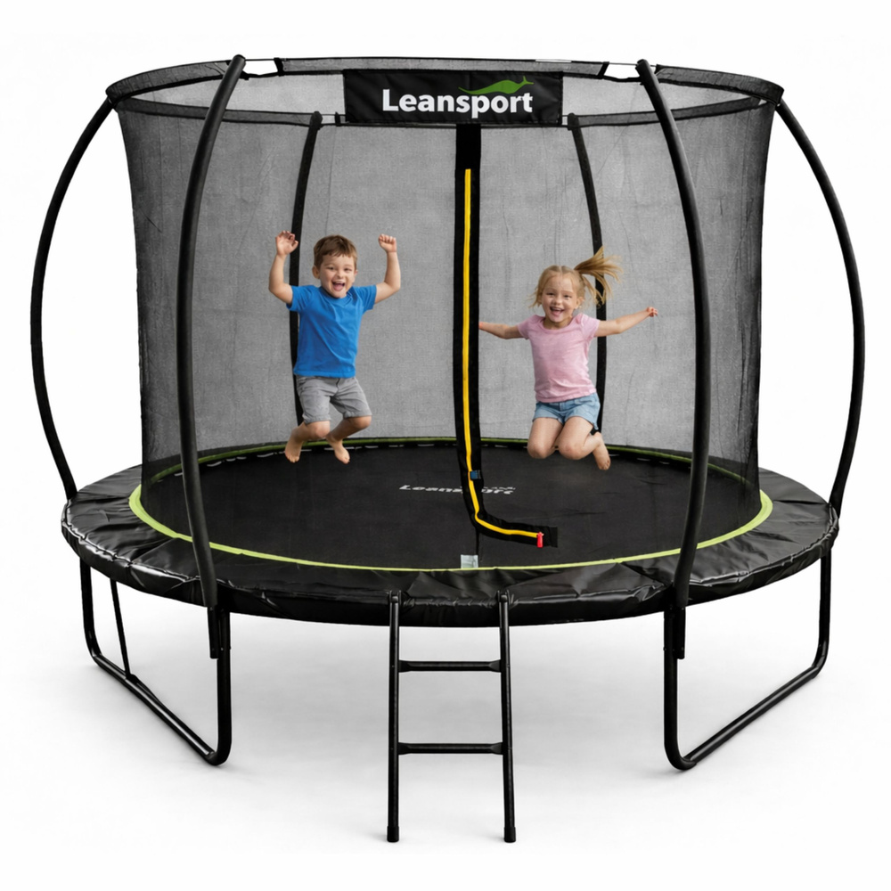 eng_pl_LEAN-Garden-Trampoline-with-Inner-Net-Black-and-Green-252CM-8FT-29171_6 Vrtni trampolin s unutarnjom mrežom crno-zelene boje 252 cm