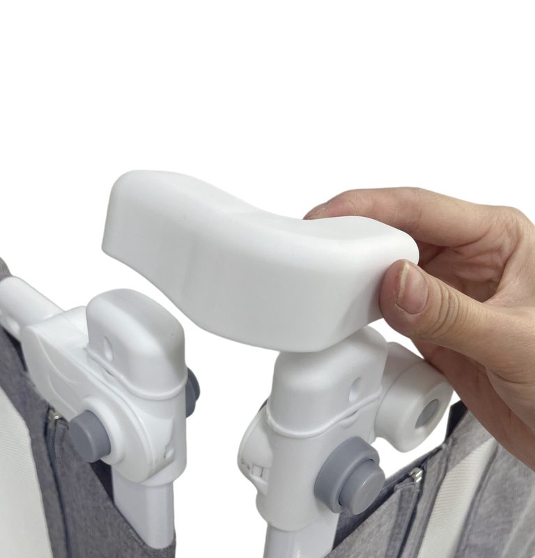 Sigurnosna ograda za krevet s bravom 200 cm, siva