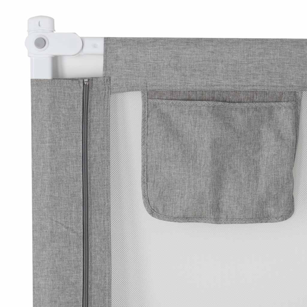 Bed-railing-safety-locking-guard-rail-200cm-grey-186073 Sigurnosna ograda za krevet s bravom 200 cm, siva