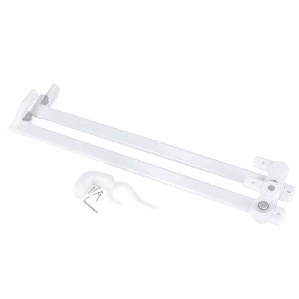 Bed-railing-safety-locking-guard-rail-200cm-grey-186074 Sigurnosna ograda za krevet s bravom 200 cm, siva