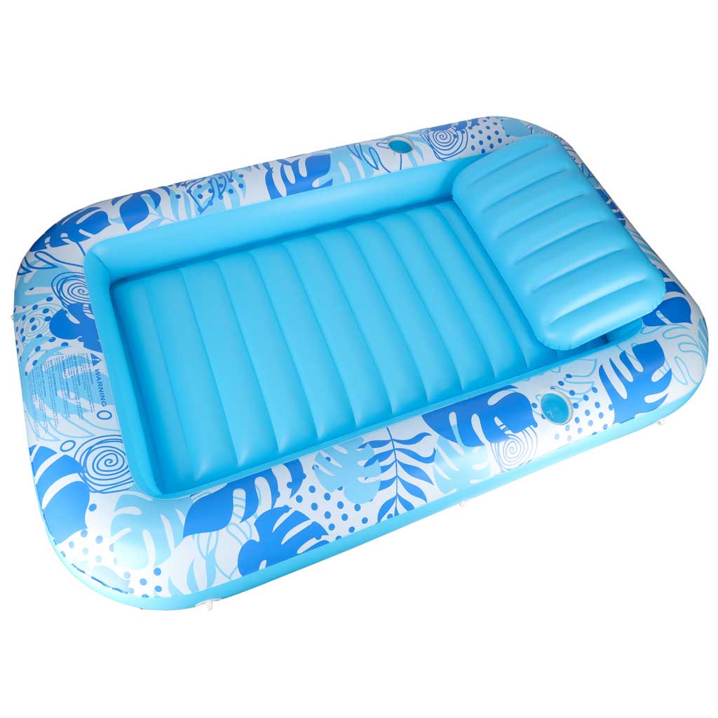 Napuhana ležaljka madrac za plivanje i jastuk 175 cm, plava