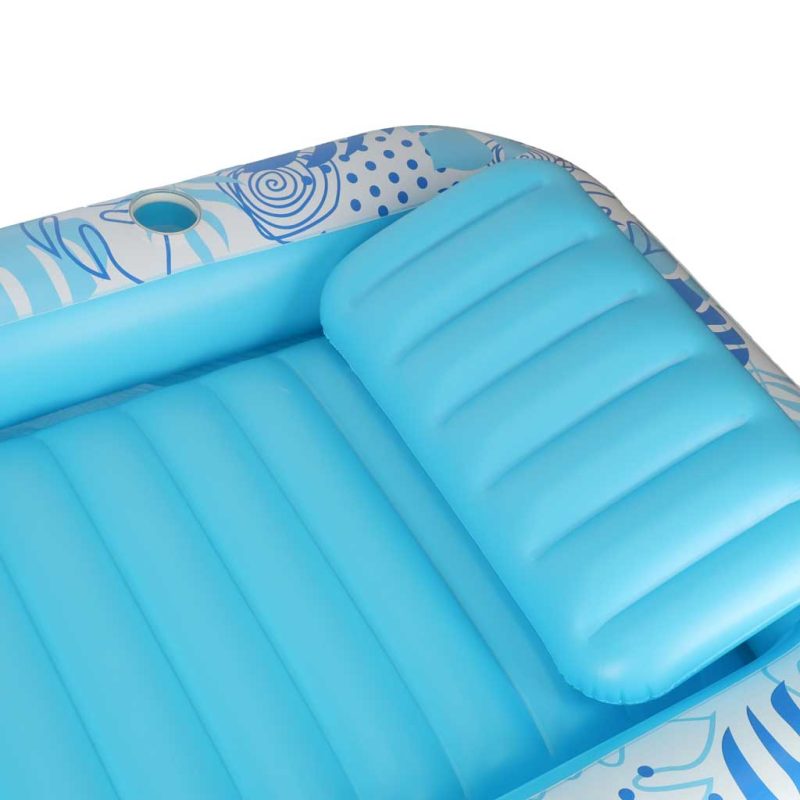 Napuhana ležaljka madrac za plivanje i jastuk 175 cm, plava