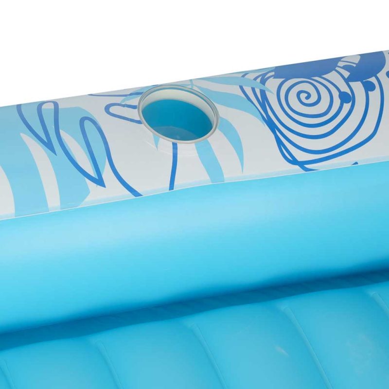 Napuhana ležaljka madrac za plivanje i jastuk 175 cm, plava