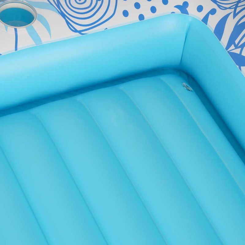 Napuhana ležaljka madrac za plivanje i jastuk 175 cm, plava