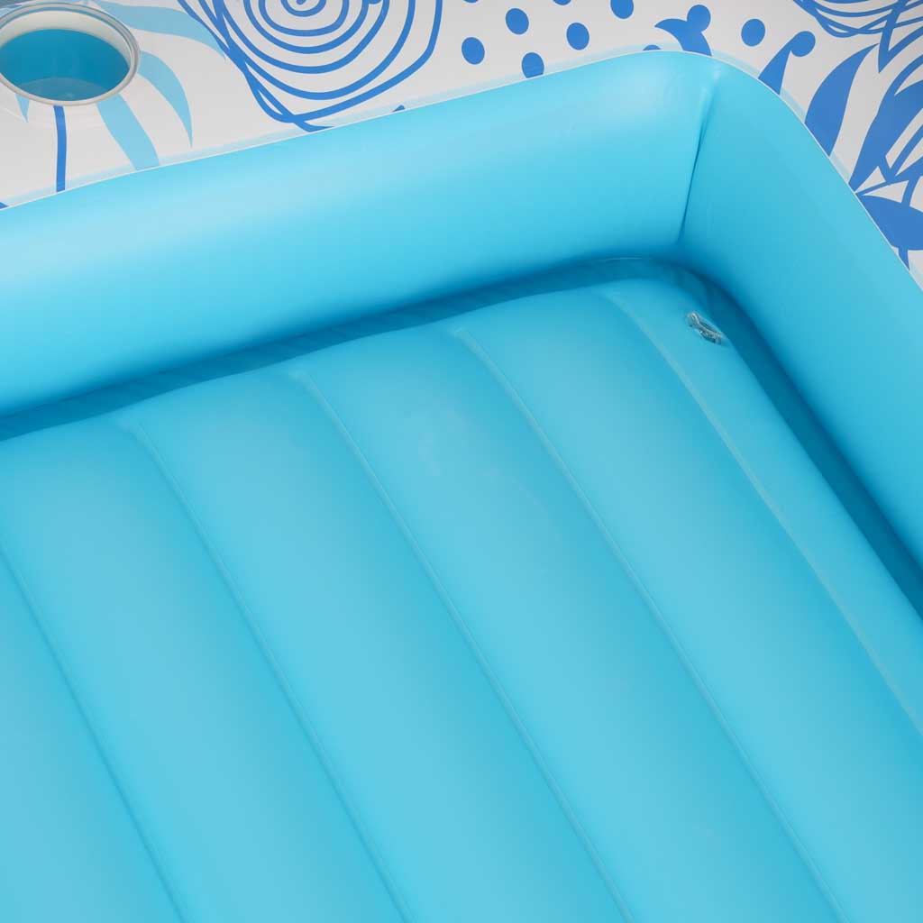 Napuhana ležaljka madrac za plivanje i jastuk 175 cm, plava
