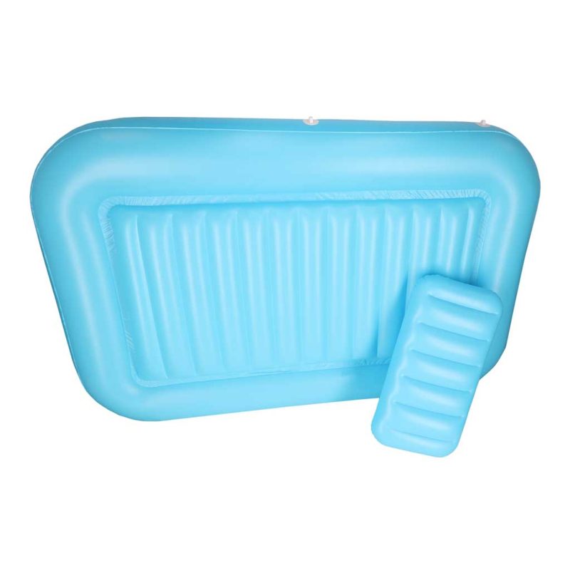 Napuhana ležaljka madrac za plivanje i jastuk 175 cm, plava