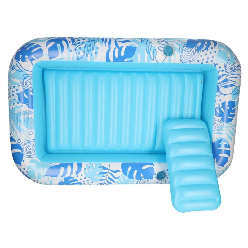 Napuhana ležaljka madrac za plivanje i jastuk 175 cm, plava