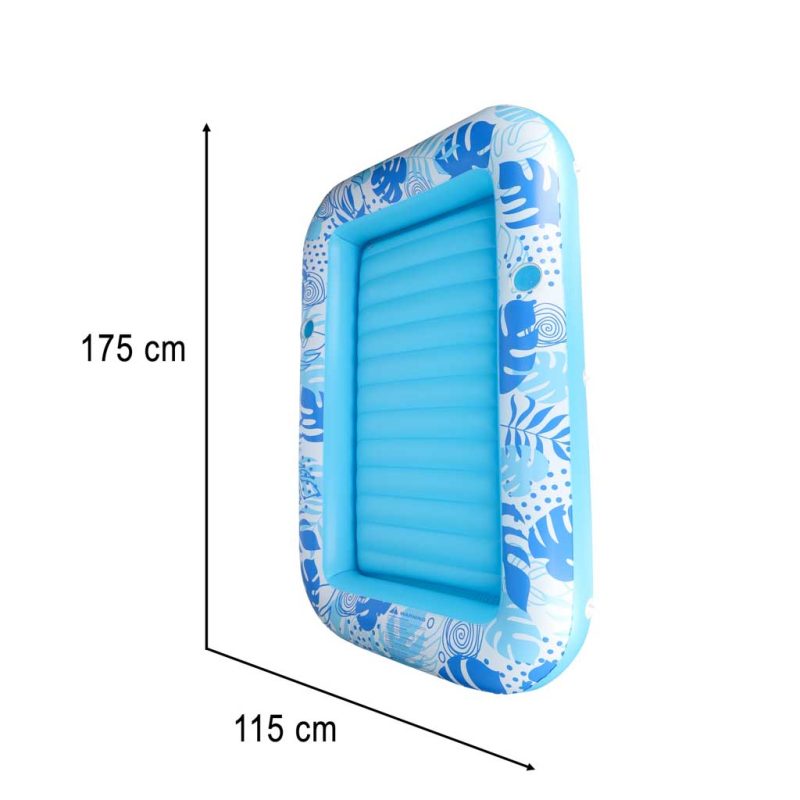Napuhana ležaljka madrac za plivanje i jastuk 175 cm, plava