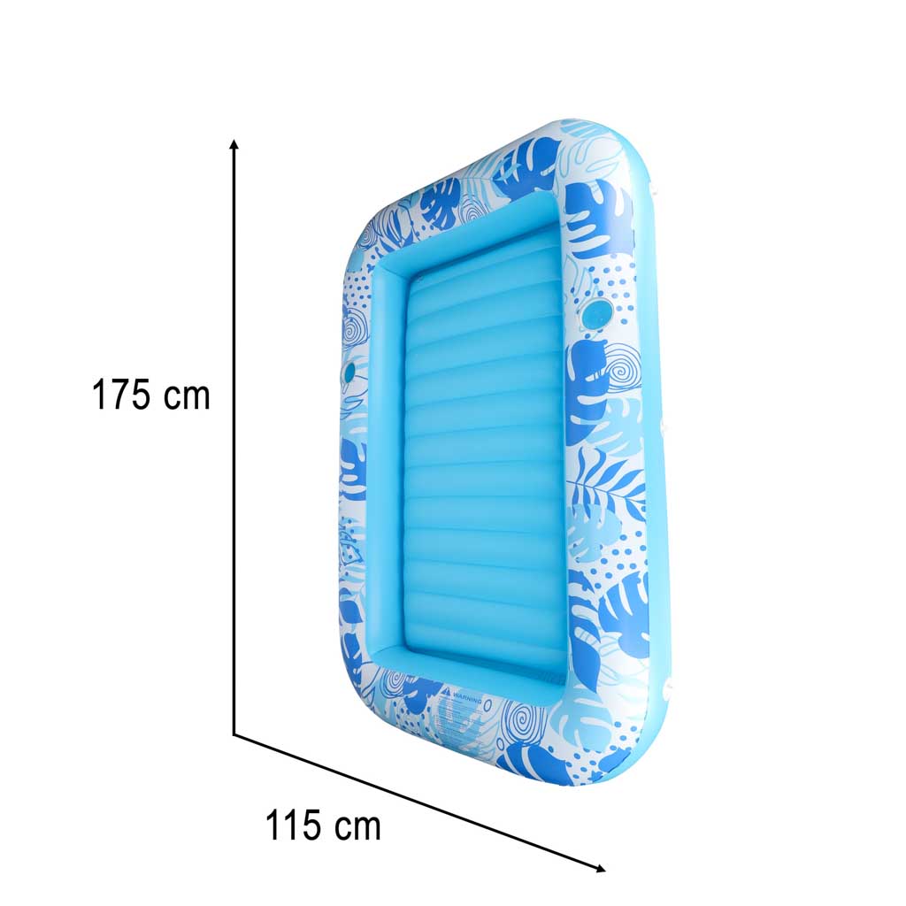 Napuhana ležaljka madrac za plivanje i jastuk 175 cm, plava