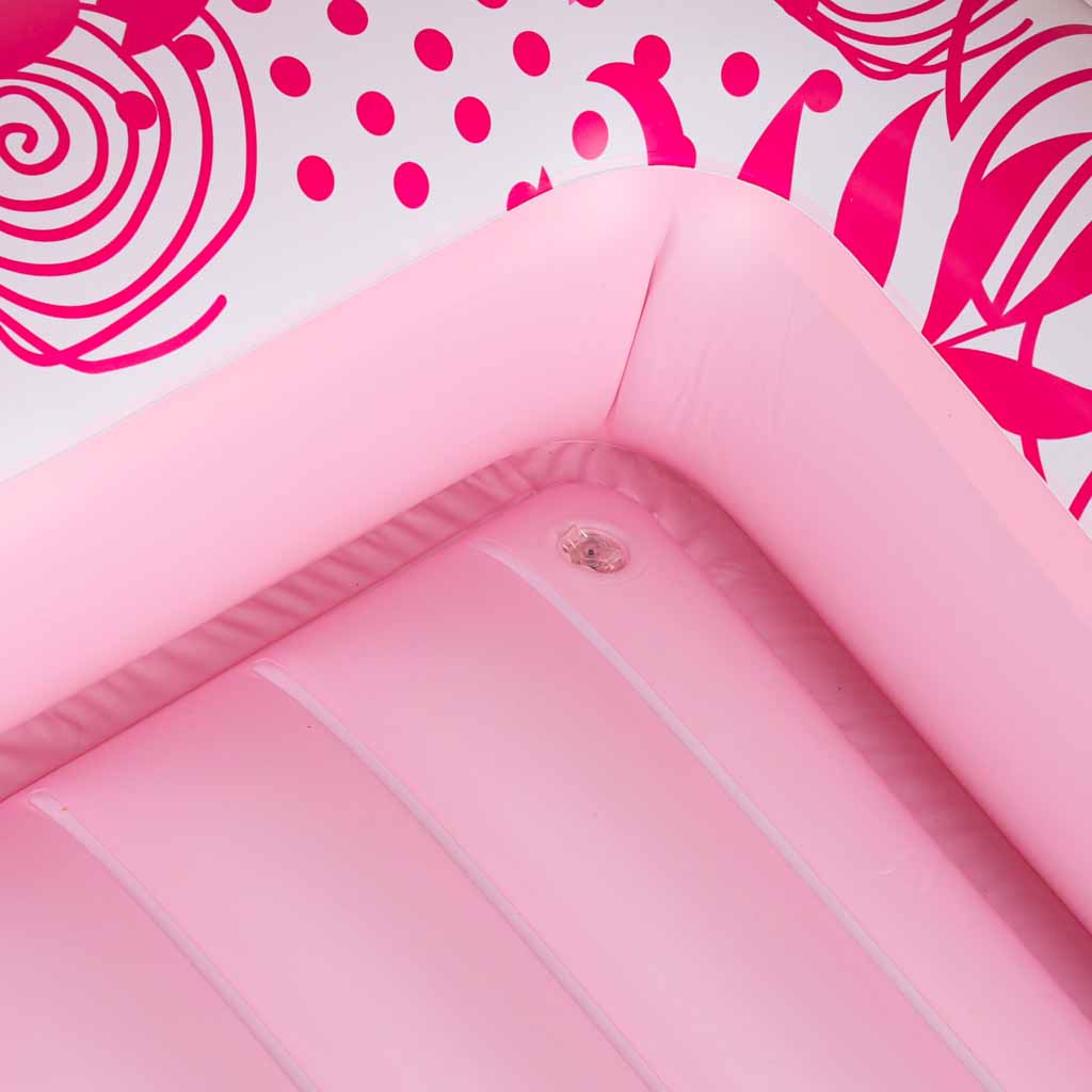 Napuhana ležaljka madrac za plivanje i jastuk 175 cm, ružičasta