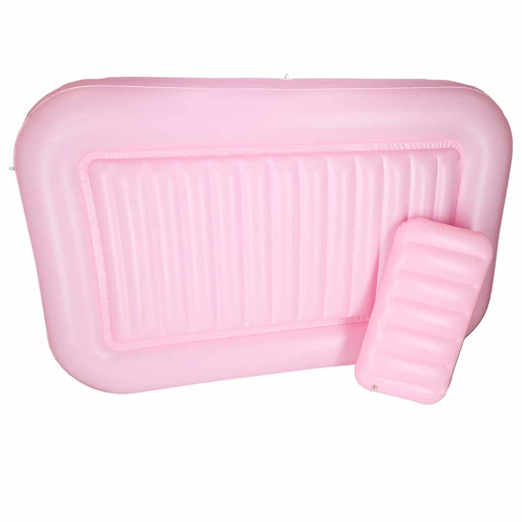 Napuhana ležaljka madrac za plivanje i jastuk 175 cm, ružičasta