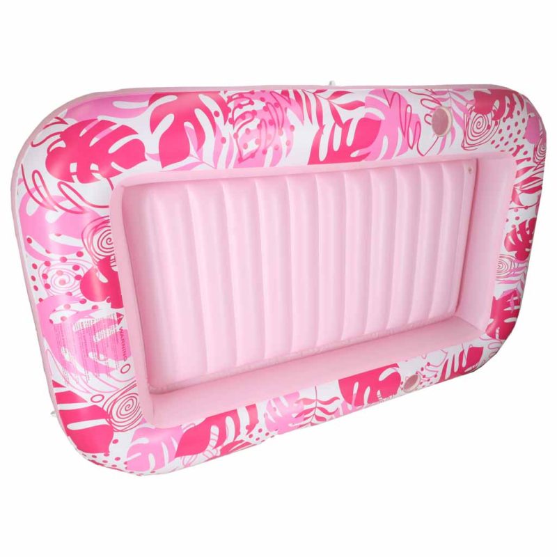 Napuhana ležaljka madrac za plivanje i jastuk 175 cm, ružičasta