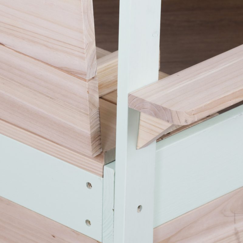 LULILO Vendo drveni pješčanik s rotirajućom nadstrešnicom od 360° i klupom s mogućnošću zatvaranja 120 cm