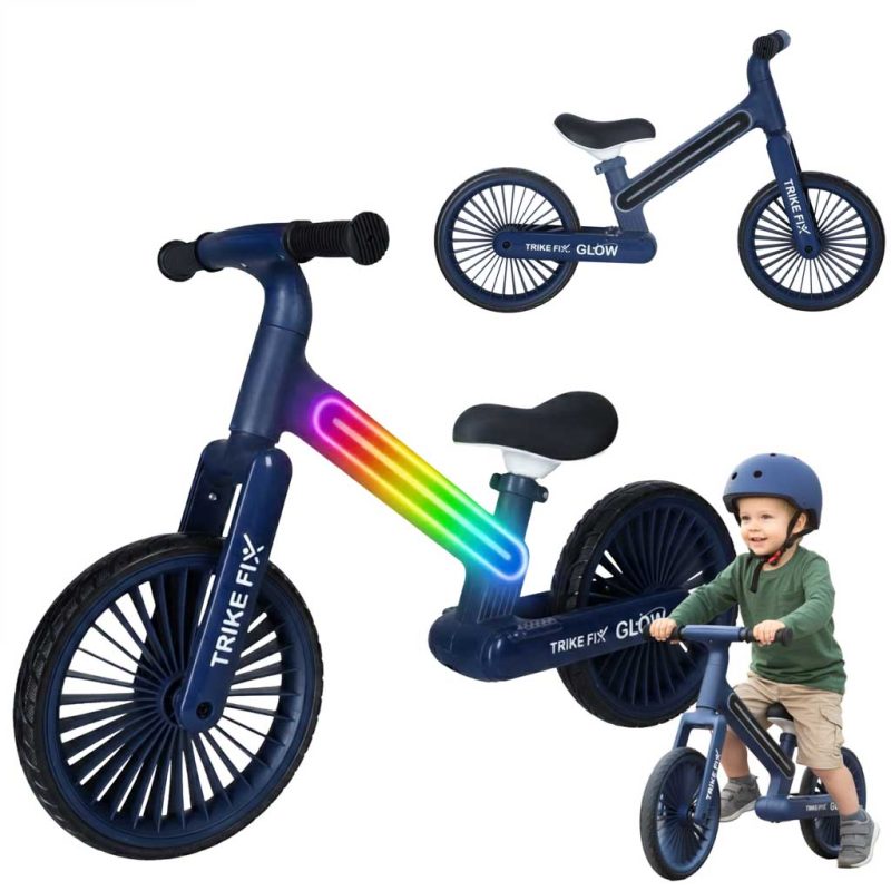 Trike Fix Glow balans bicikl LED mornarsko plavi