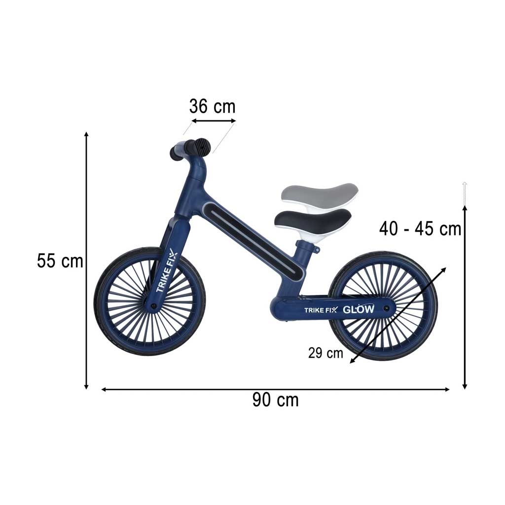 Trike Fix Glow balans bicikl LED mornarsko plavi