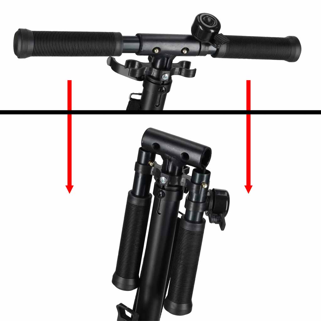 Trike Fix gradski skuter sklopivi s kotačima 200 mm, sivi