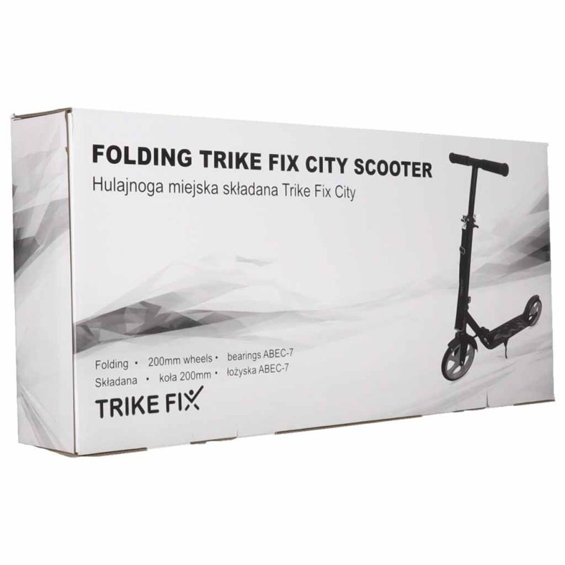 Trike Fix gradski skuter sklopivi s kotačima 200 mm, sivi