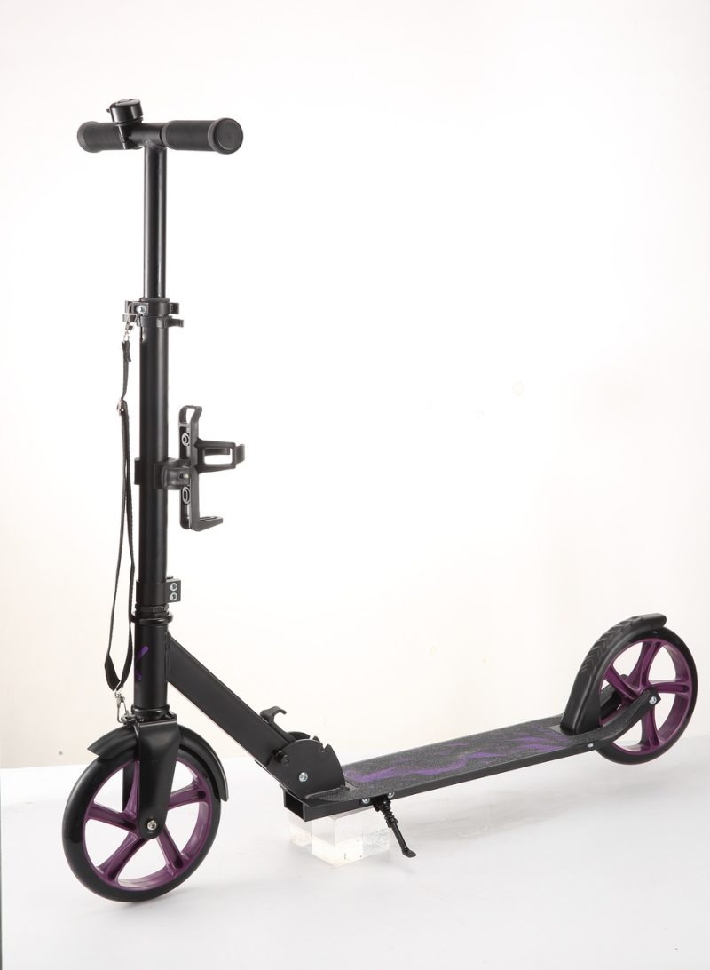 Trike Fix gradski skuter sklopivi s kotačima 200 mm, ljubičasti