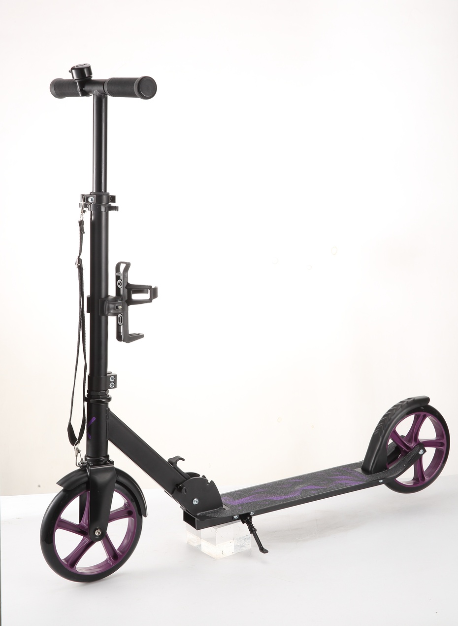 Trike Fix gradski skuter sklopivi s kotačima 200 mm, ljubičasti