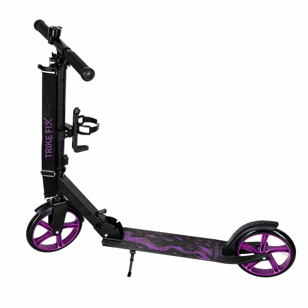 Trike Fix gradski skuter sklopivi s kotačima 200 mm, ljubičasti
