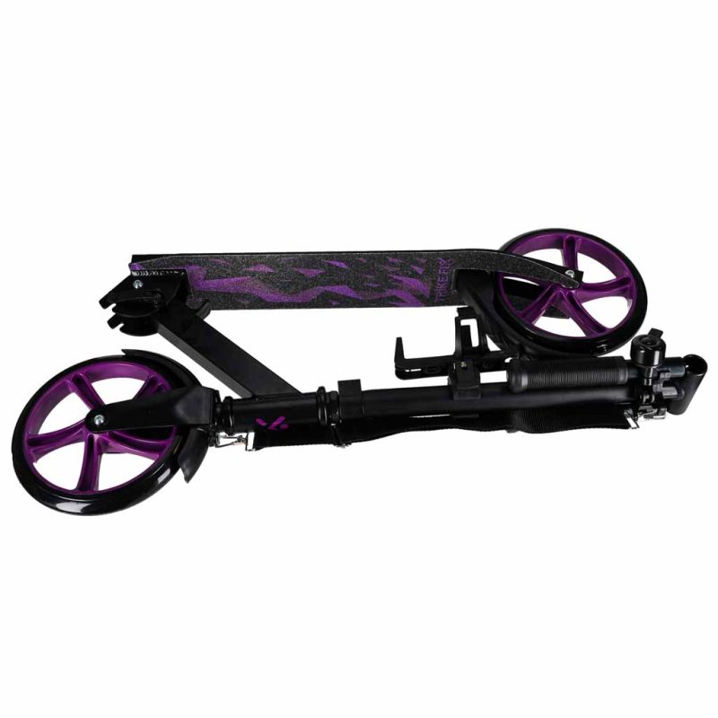 Trike Fix gradski skuter sklopivi s kotačima 200 mm, ljubičasti