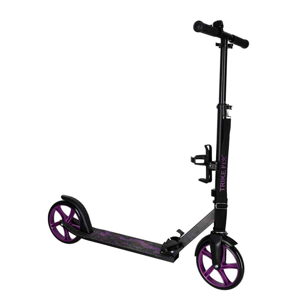 Trike Fix gradski skuter sklopivi s kotačima 200 mm, ljubičasti
