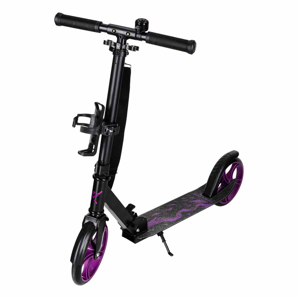 Trike Fix gradski skuter sklopivi s kotačima 200 mm, ljubičasti