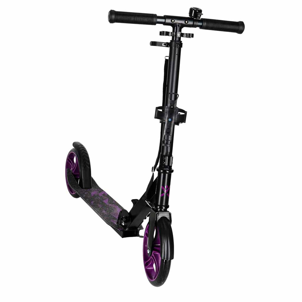 Trike Fix gradski skuter sklopivi s kotačima 200 mm, ljubičasti