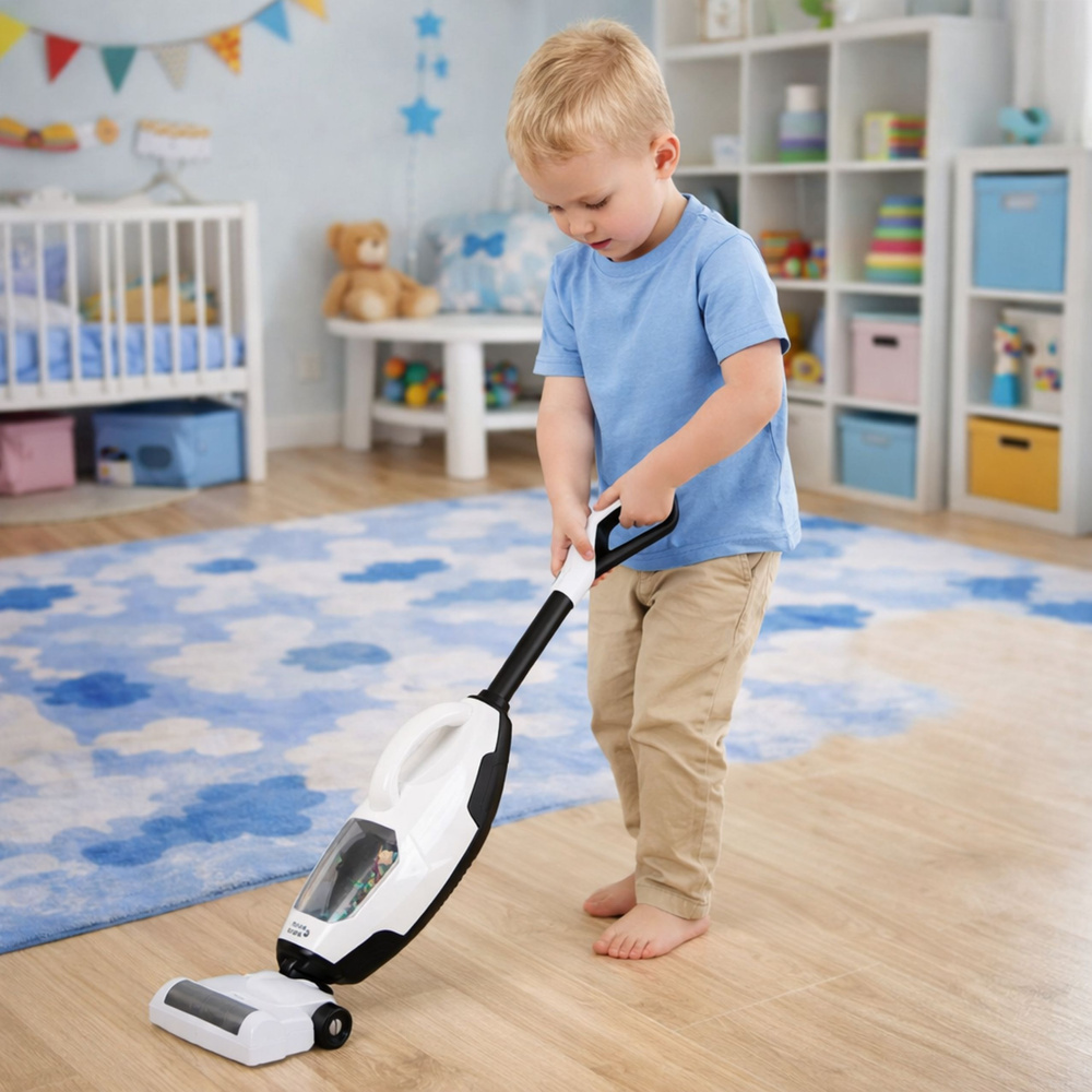 Dječji vertikalni ručni usisavač 2 u 1, funkcija usisavanja, zvukovi