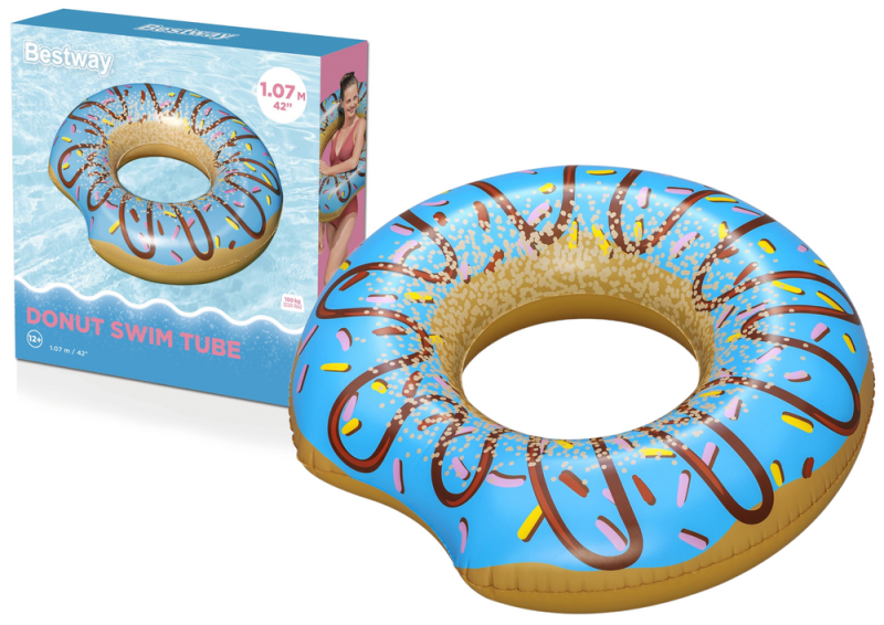 Donut kolut za plivanje Donut plavi 107 cm Bestway 36118