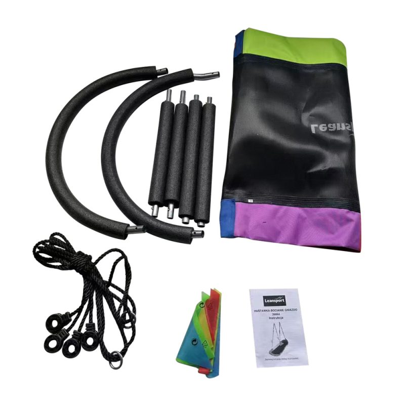 Vrtna ljuljačka Rodino gnijezdo pravokutno šareno 167 x 75 cm