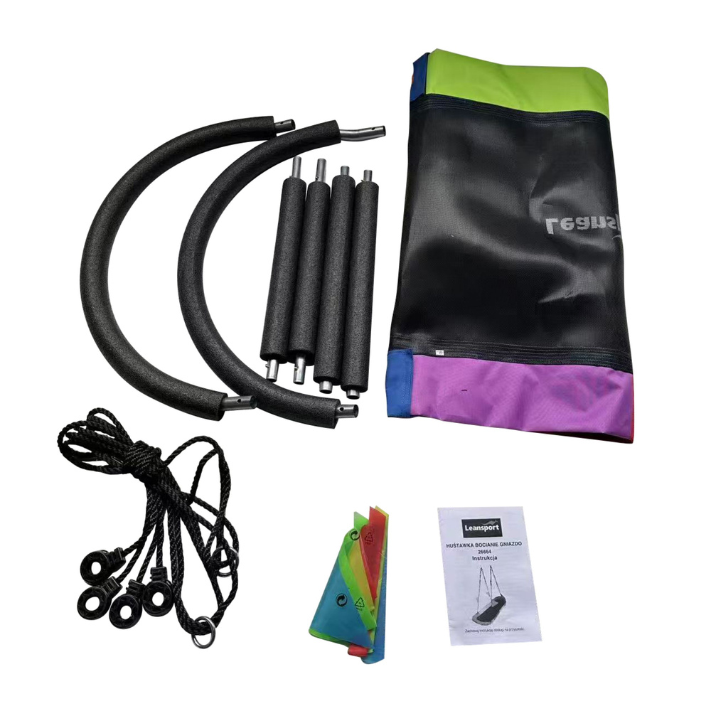 Vrtna ljuljačka Rodino gnijezdo pravokutno šareno 167 x 75 cm