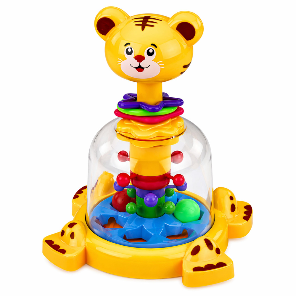 Interaktivni vrtuljak s lopticama za bebe Tigar