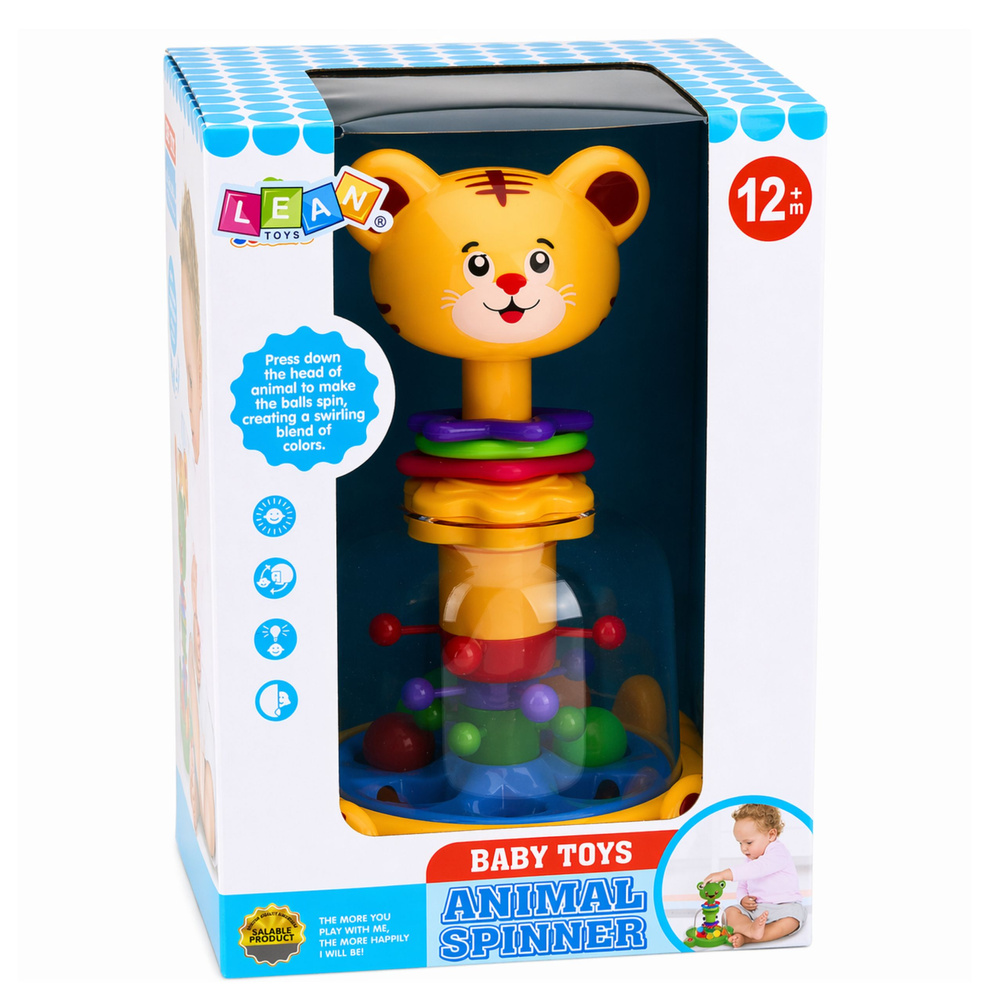 Interaktivni vrtuljak s lopticama za bebe Tigar
