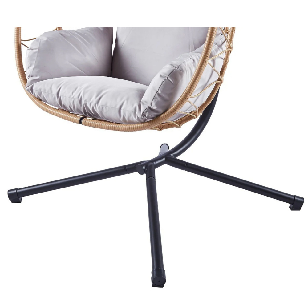 Viseća stolica za ljuljanje, smeđi okvir