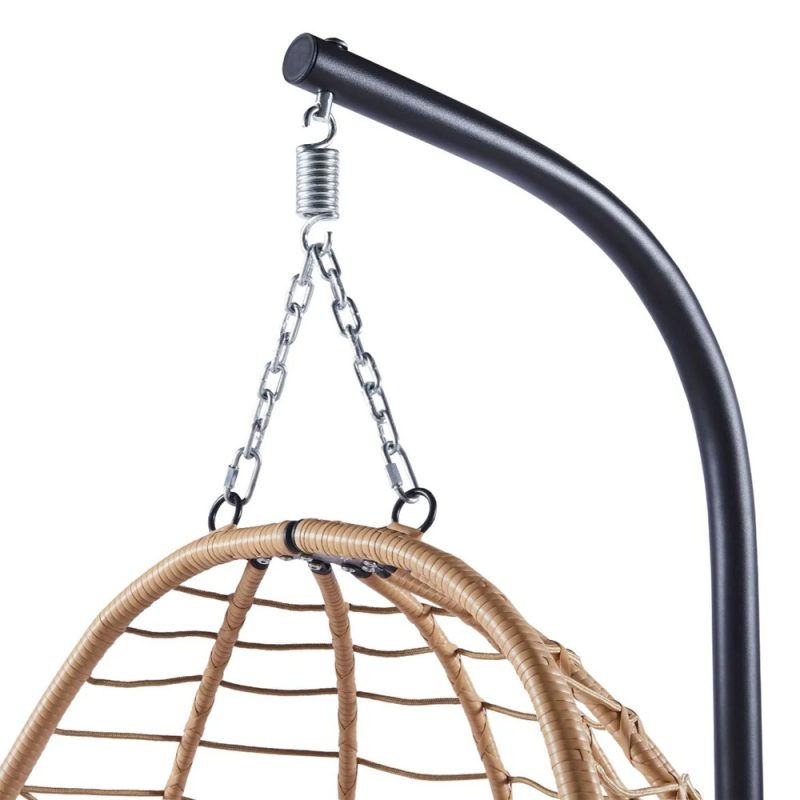 Viseća stolica za ljuljanje, smeđi okvir